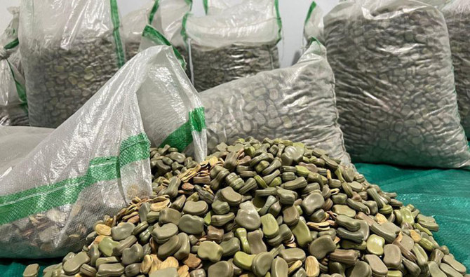 Spokesman Maj. Mohammed Al-Nujaidi said security officials who monitor drug smuggling and distribution networks that target the Kingdom intercepted 403,000 amphetamine tablets. (SPA)