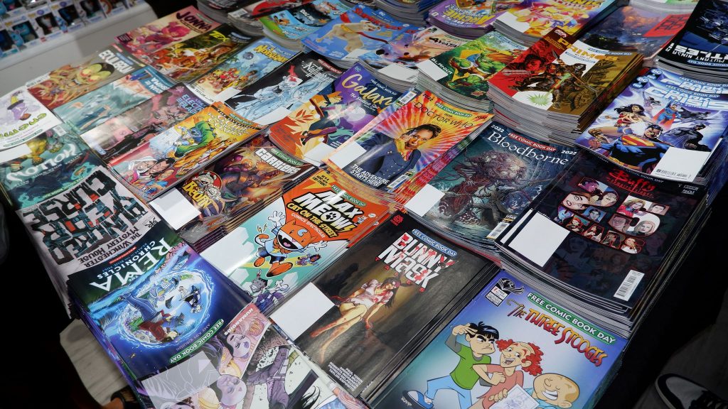 This year’s edition of Free Comic Book Day featured over 46 titles including Japanese titles such as: Kaiju No. 8/ Sakamoto Days, Pokemon Journeys/ Pokemon Adventures: XY, Wandance & Black Guard Sampler, Street Fighter Masters: Blanka, Sonic the Hedgehog and Bloodborne. 