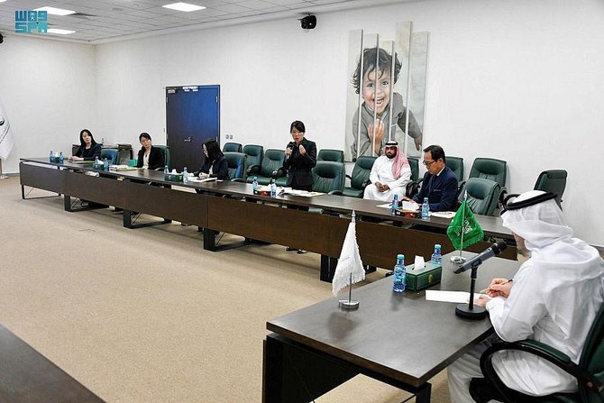 A Japanese delegation visits the headquarters of KSrelief in Riyadh on Wednesday. (SPA)