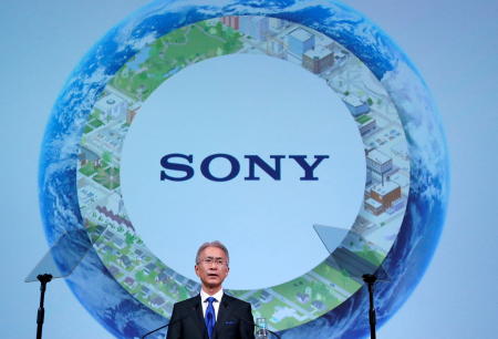 Sony Corp President and Chief Executive Officer Kenichiro Yoshida attends a news conference at the company's headquarters in Tokyo, Japan, May 22, 2018. (Reuters)