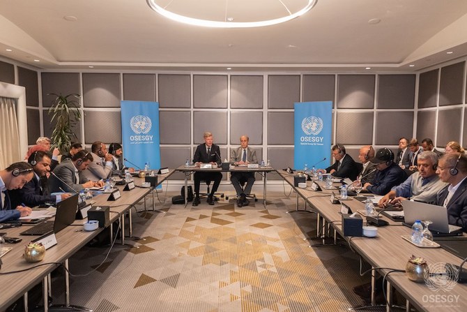 UN envoy to Yemen Hans Grundberg concludes initial round of talks in Jordan to open roads in Taiz and other governorates. (File/Twitter/@OSE_Yemen)