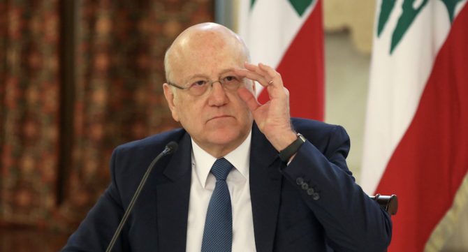 Mikati, currently serving as caretaker PM, was named prime minister-designate by President Michel Aoun on Thursday. (Reuters/File Photo)