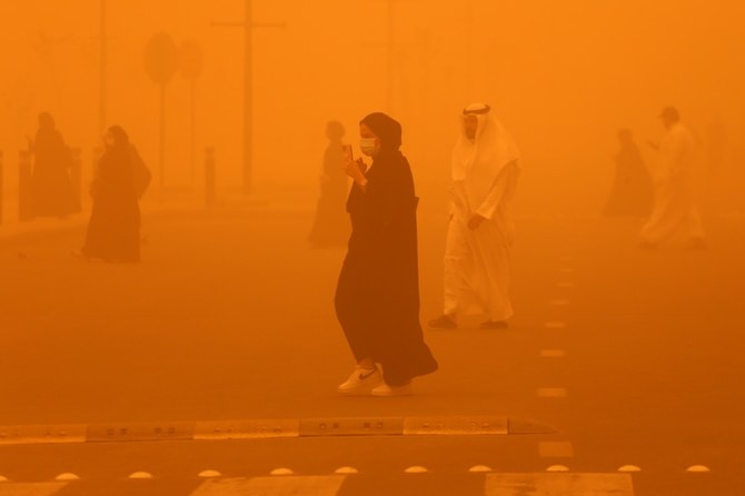 Severe dust storms can reduce visibility to less than 200 meters. (Reuters)