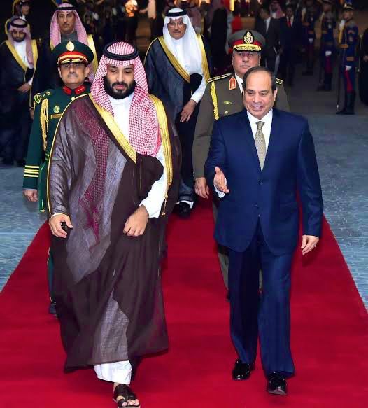 Saudi Crown Prince Mohammed bin Salman has arrived in Egypt on an official visit. (SPA)