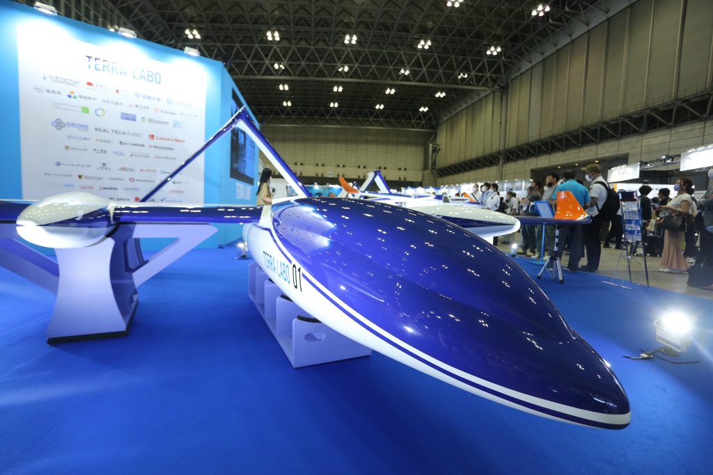 The latest drones and prototypes for industrial, military and civilian use were displayed by 166 exhibitors at the Japan Drone expo 2022. (ANJP Photo)