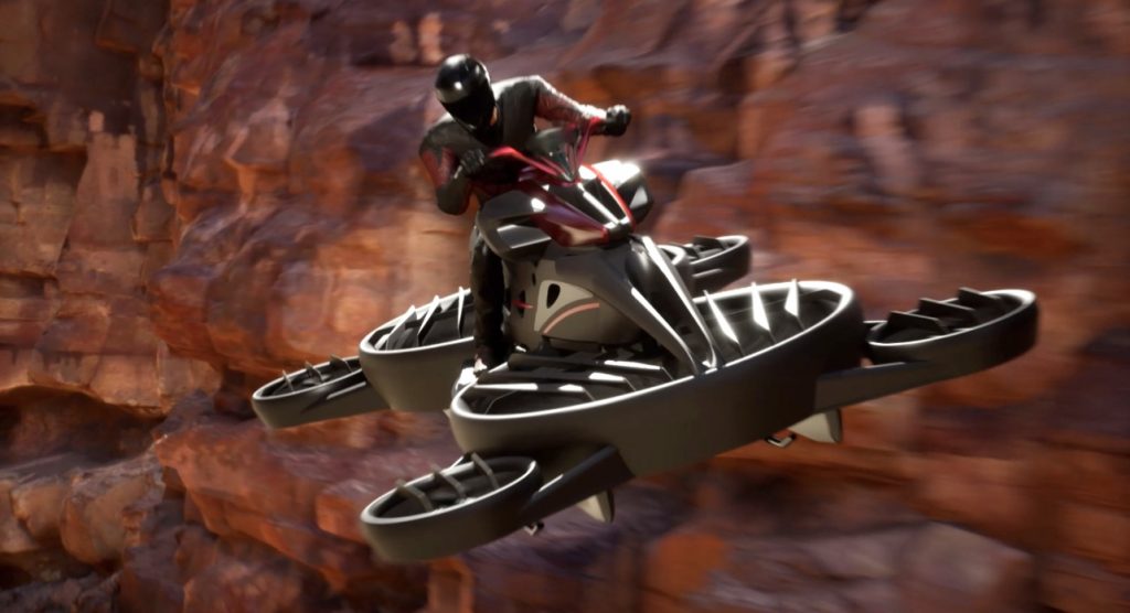 Hoverbike manufacturer ALI Technologies to expand business worldwide, including the Middle East, following sales in Japan. (A.L.I. Technologies Inc.)