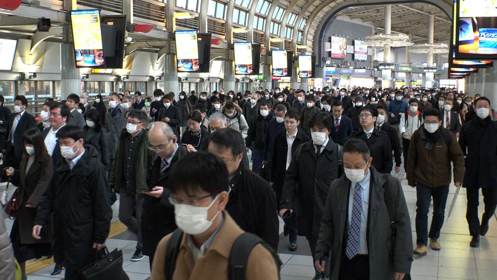 Those visiting elders or anyone in a hospital are still required to wear masks, as well as during rush hour on public transport and in crowded areas. (Shutterstock)