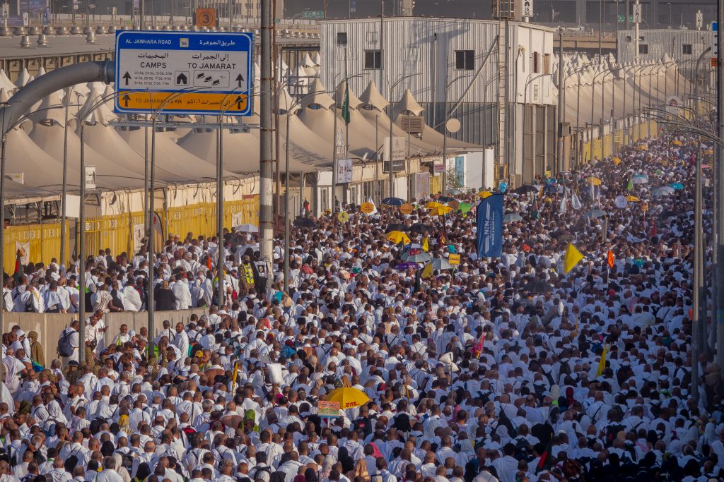 The annual pilgrimage to Makkah is considered the largest gathering of people in the world