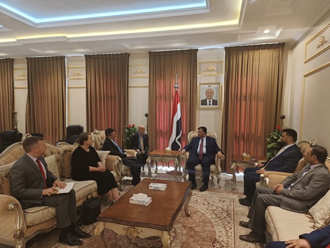 Al-Alimi and Fagin addressed issues of common interest during their meeting, which include regional security and the latest methods for combating terrorism. (Saba)