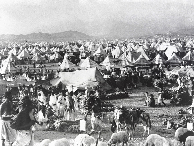 Pilgrims, seen here on Hajj in 1948, have traveled down the ages, building communication link between Islamic cities and kingdoms. (AFP)