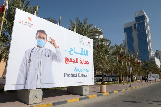 Bahrain detected its first case of the virus on Feb. 24, 2020, and caseloads have remained relatively low during the pandemic, with only short-lived surges as a result of the delta and omicron variants. (AFP)