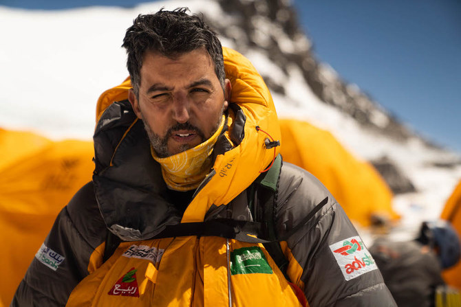 Saudi athlete, adventurer-entrepreneur Badr Al- Shaibani climbed the highest mountain peaks of all seven continents and finished the Seven Summits series in May 2022. (Supplied)