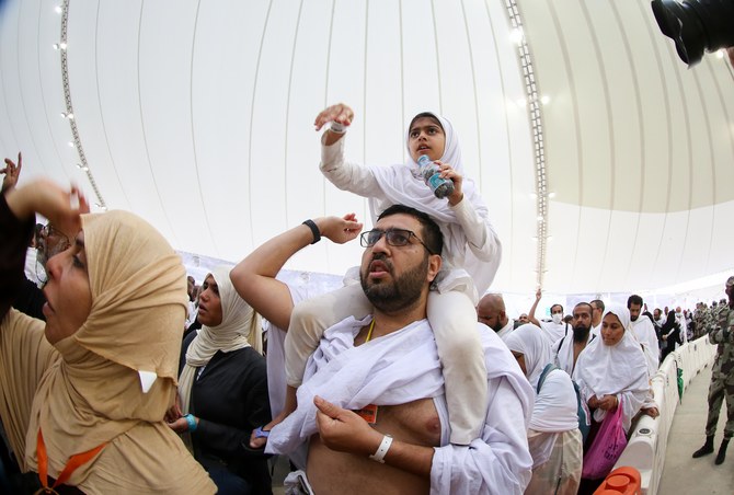 Hajj pilgrims welcomed Eid Al Adha on Saturday. (AN Photos by Adnan Mahdali)