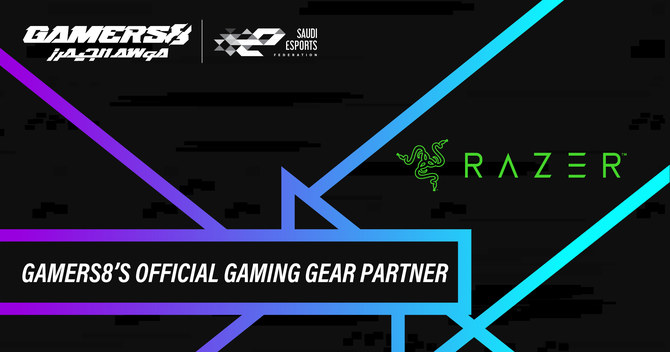 Razer is the new gaming gear partner of Gamers8 ahead of showpiece event in Riyadh this summer. (Supplied)