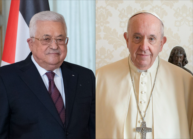Palestinian President Mahmoud Abbas holds a phone call with Pope Francis. (File/Wikipedia)