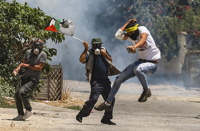 The Palestinian health ministry also reported six injuries, with two in serious condition. (File/AFP)