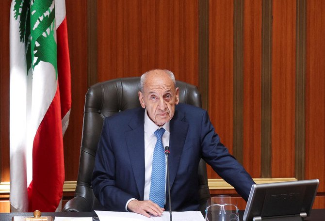Lebanon’s parliamentary speaker, Nabih Berri. (Reuters)