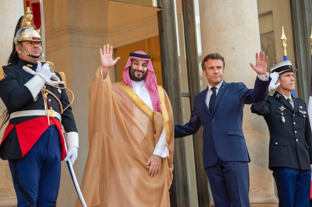 The crown prince later sent a cable to Macron thanking him for his hospitality. (SPA)
