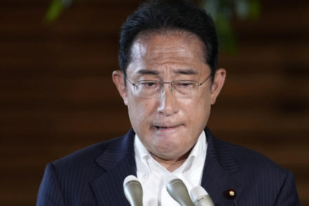 In the national poll, Prime Minister Fumio Kishida will face the verdict of voters on his government management since he took office in October last year. (AP)