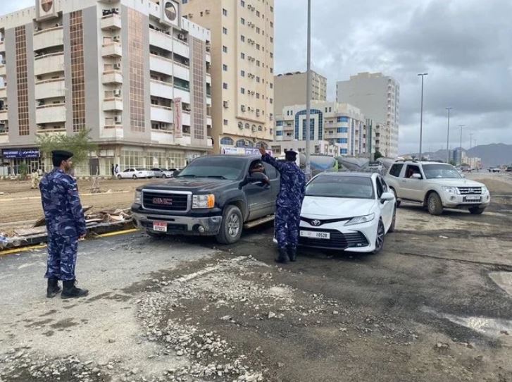 Two days of heavy rain across the north and east of the country left 4,225 needing to be evacuated. (@FujPoliceGHQ)