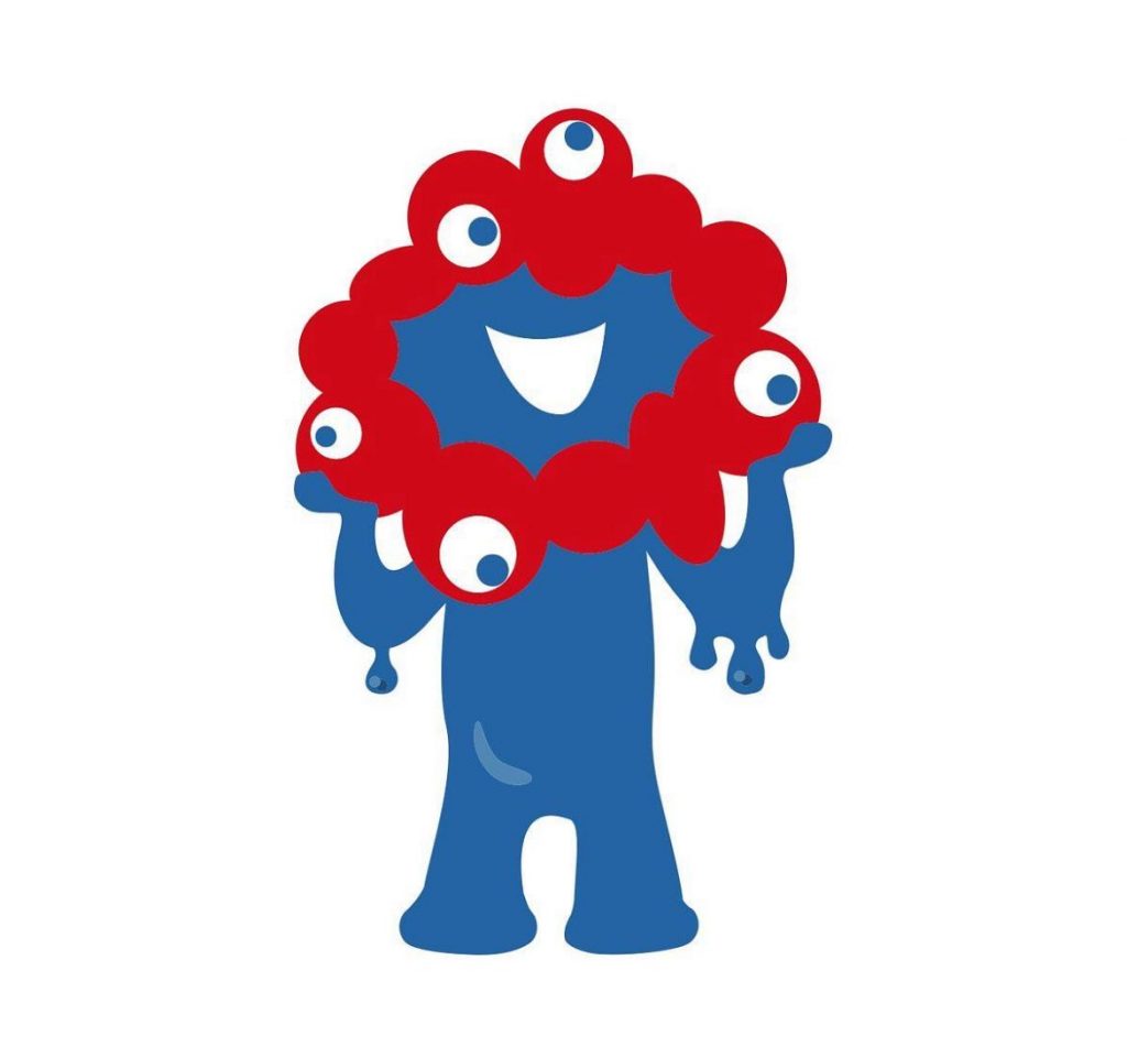 The design of the official character, which wears the expo's red logo on its head, was unveiled by the expo association in March.