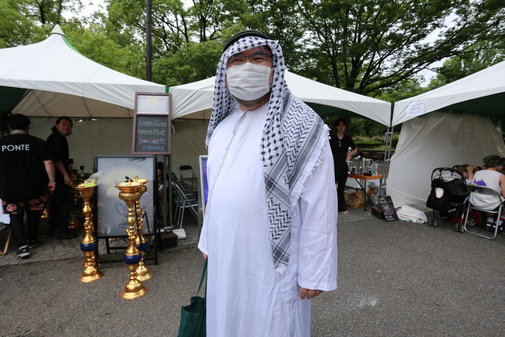 Visitors attend the “Arabian Festival” held near Yoyogi Park in Tokyo. (ANJP Photo)