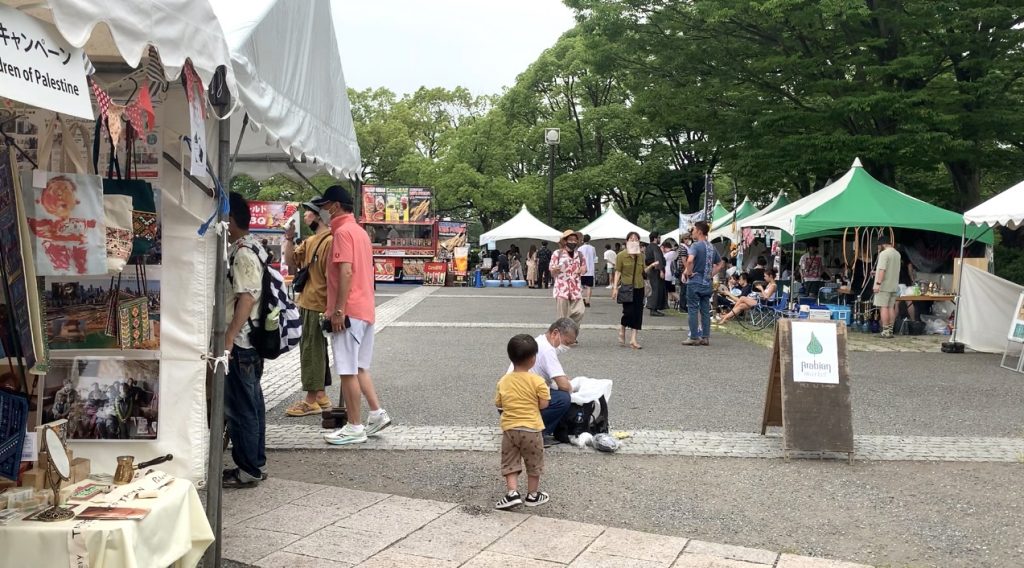 Visitors attend the “Arabian Festival” held near Yoyogi Park in Tokyo. (ANJP Photo)