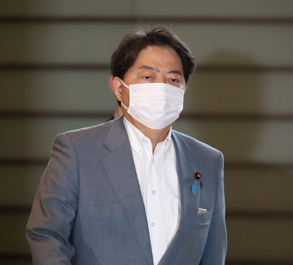 Hayashi emphasized the importance of respecting internationally agreed arbitration. (AFP)