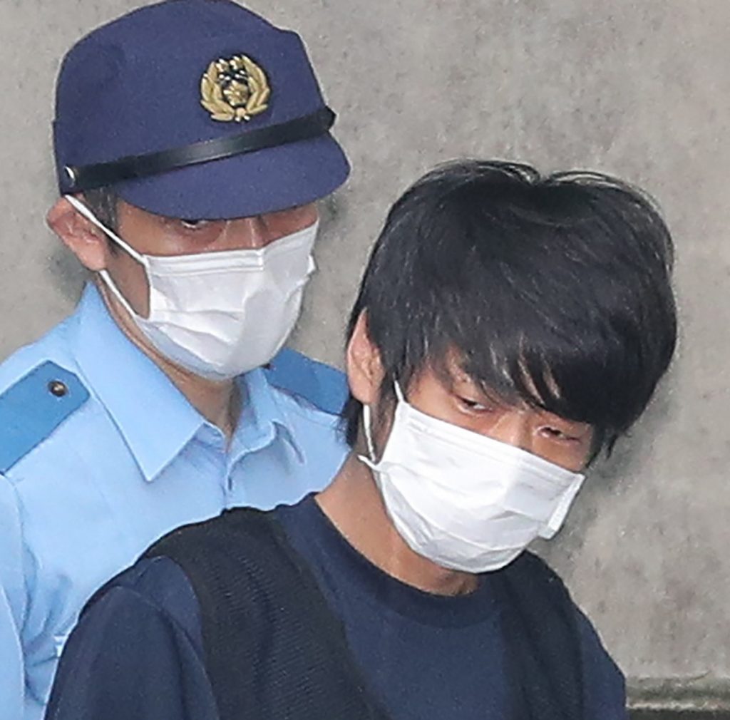 On Sunday, the Nara police changed the charge of Yamagami to murder from attempted murder and sent him to public prosecutors. (AFP)