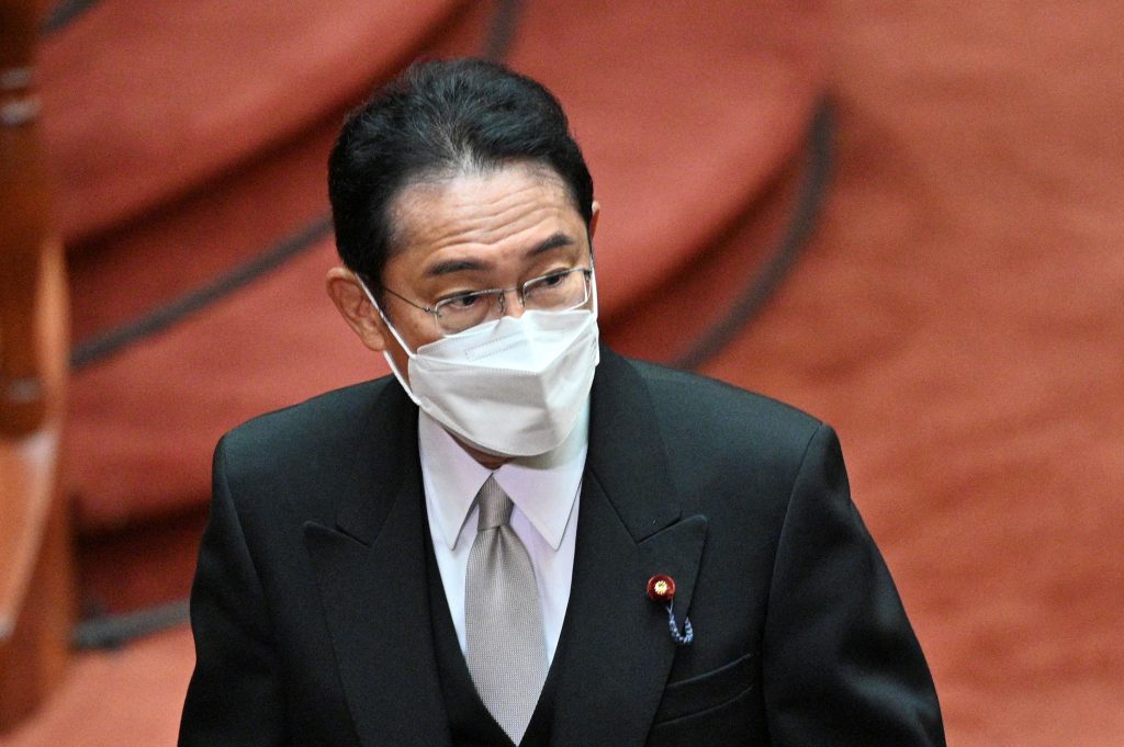 Kishida said in Nagasaki his cabinet needs reshuffling to deal with problems such as rising prices and an increasingly tense security environment. (AFP)