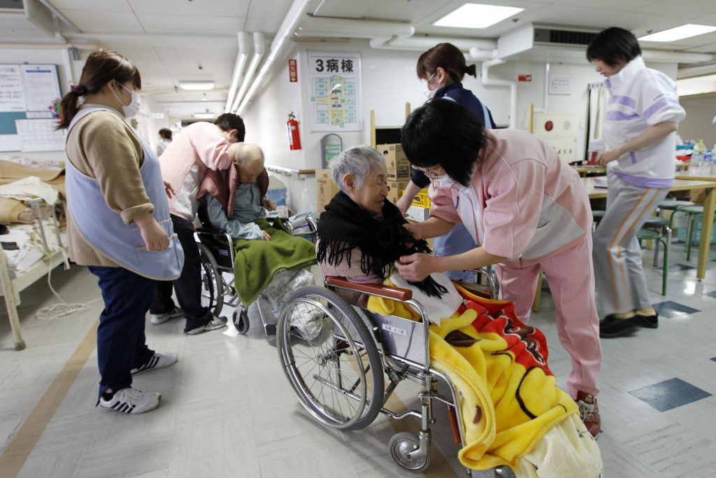 More than 30 babies have been signed up so far, tasked with lifting the spirits of more than 100 residents who are mostly in their 80s. (AFP)