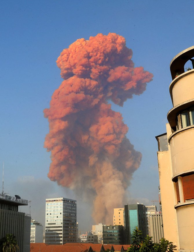 The massive explosion that hit Beirut Port two years ago has sparked shortages of essential items that continue to this day. (AFP file photo)