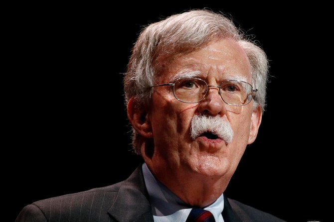 Justice Department says an Iranian operative has been charged in a plot to murder former Trump administration national security John Bolton. (File/AP)
