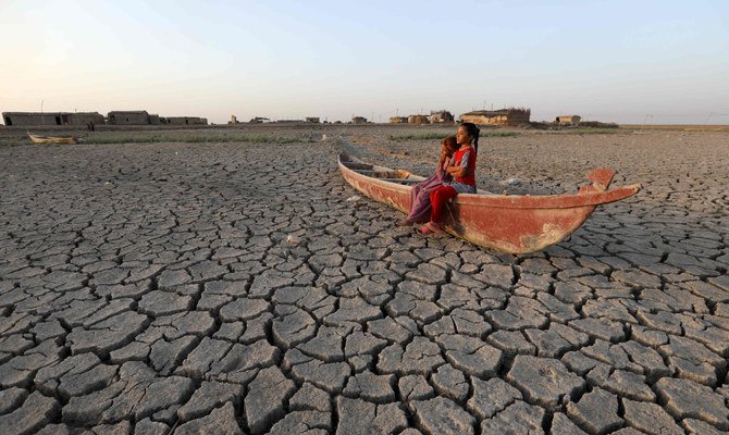 Iraq’s swamplands have been battered by three years of drought and low rainfall, as well as reduced river flows from neighboring Turkey and Iran. (AFP)