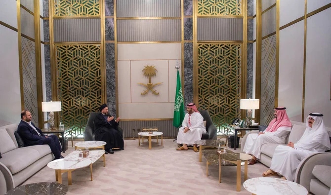 Al-Hakim arrived in Jeddah on Wednesday and was received by deputy minister of foreign affairs Waleed Al-Khuraiji. (SPA)