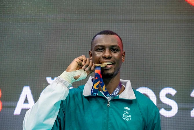 Tarek Hamdi claimed Karate gold for Saudi at the Islamic Solidarity Games in Turkey. (Supplied/SOPC)