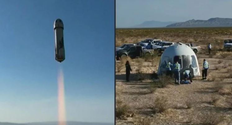 Jeff Bezos’ Blue Origin launches six people to space, including the first from Egypt and Portugal, on the company’s sixth crewed flight. (AFP)