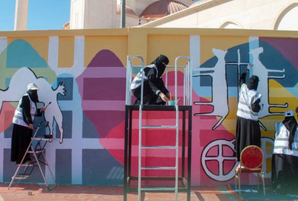 Artists from Hail are using thamudic to adorn the city’s landmarks including its gates, the regional airport, and King Fahd road. (Supplied)