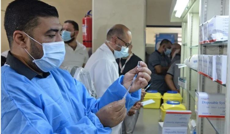 The routine vaccination program includes vaccinating children against measles, polio, hepatitis, smallpox, and other diseases. (File/AFP)