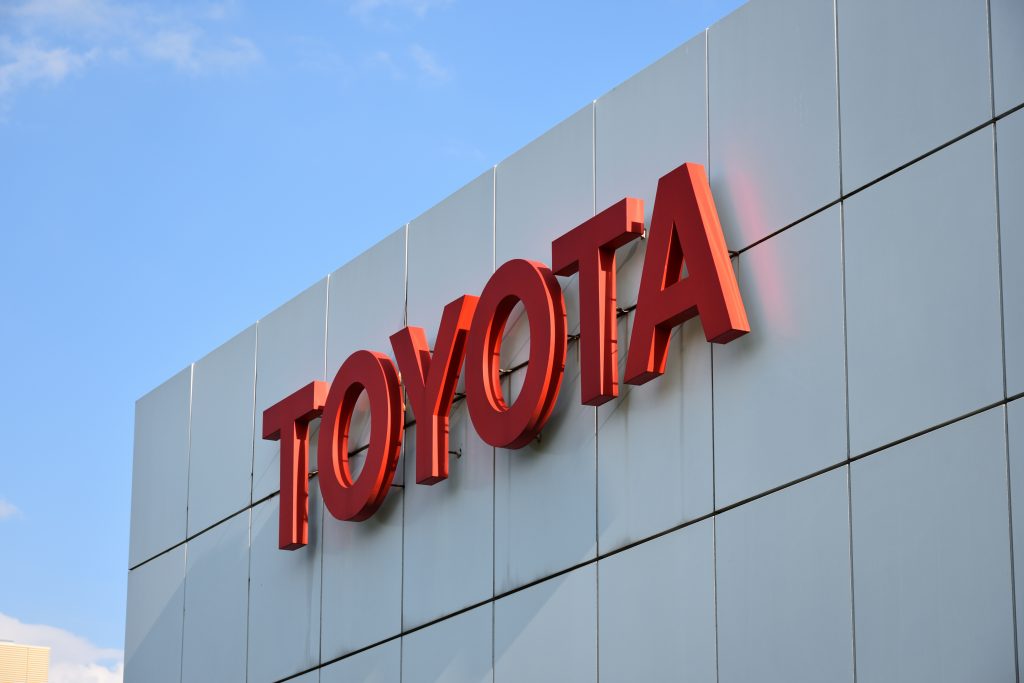 For the fiscal first quarter ended in June, Toyota reported sales of 8,491,116 million yen, up 7 pct from a year before. (Shutterstock)