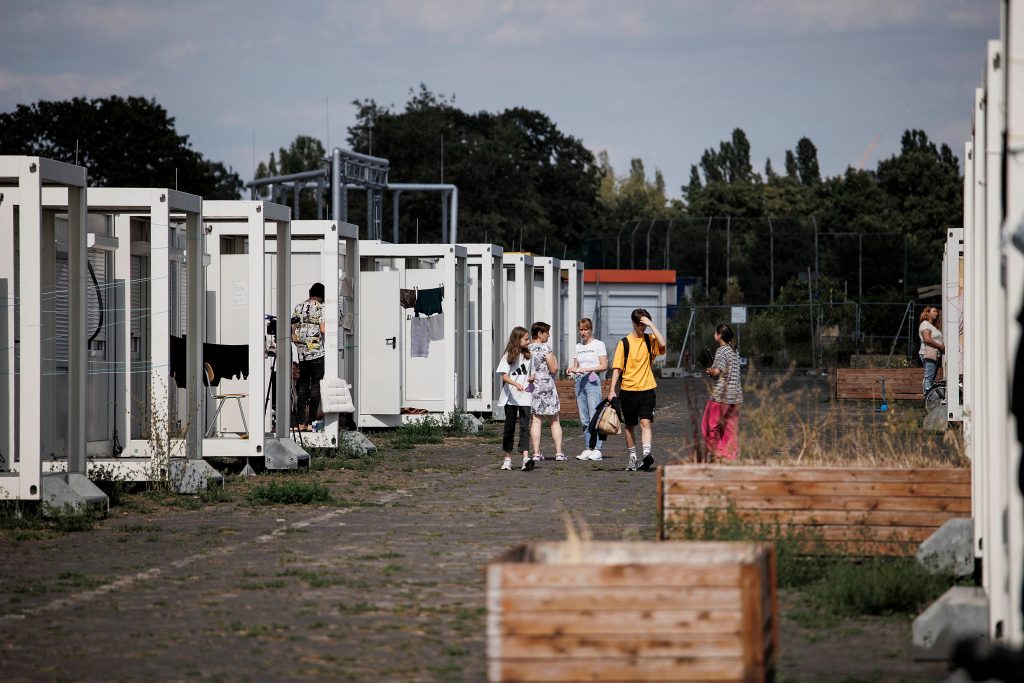 Displaced Ukrainian people have also been given opportunities to interact with local residents in Tokyo. (AFP)