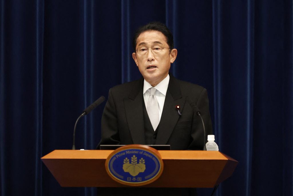 Japan’s Prime Minister Fumio Kishida. (AFP)