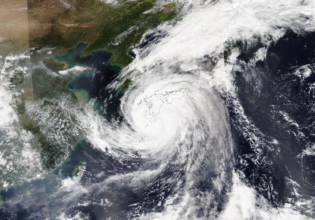 More than 130,000 homes, most of them in the Kyushu region, were still without power Tuesday morning, according to the Economy and Industry Ministry. (AFP)