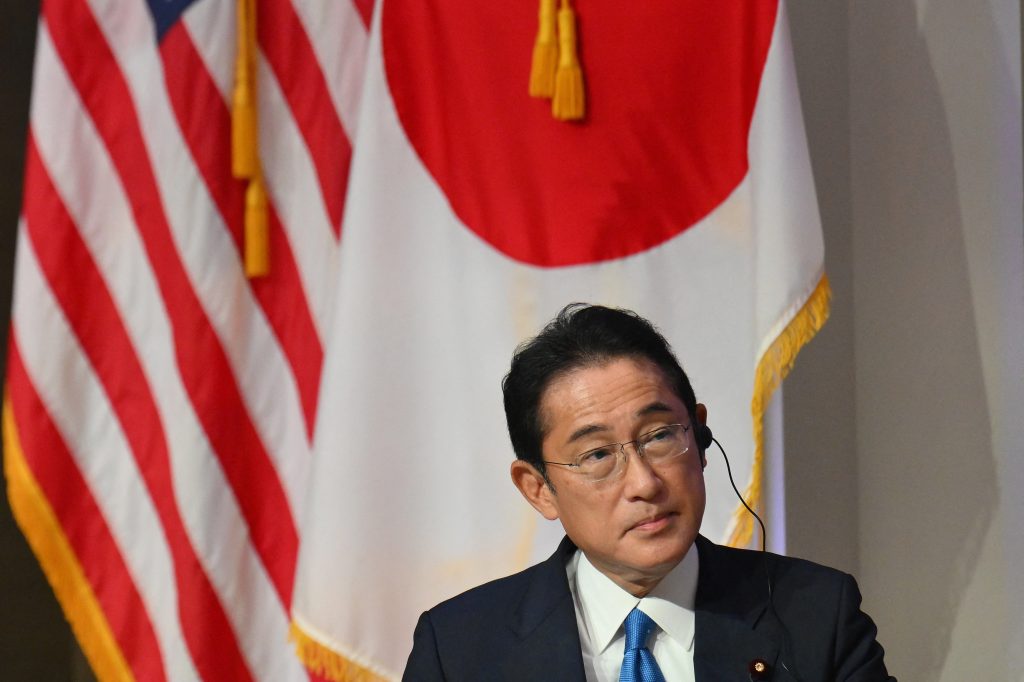 He said Japan will add a ban on exports of chemical weapon-related products to its list of sanctions on Russia. (AFP)
