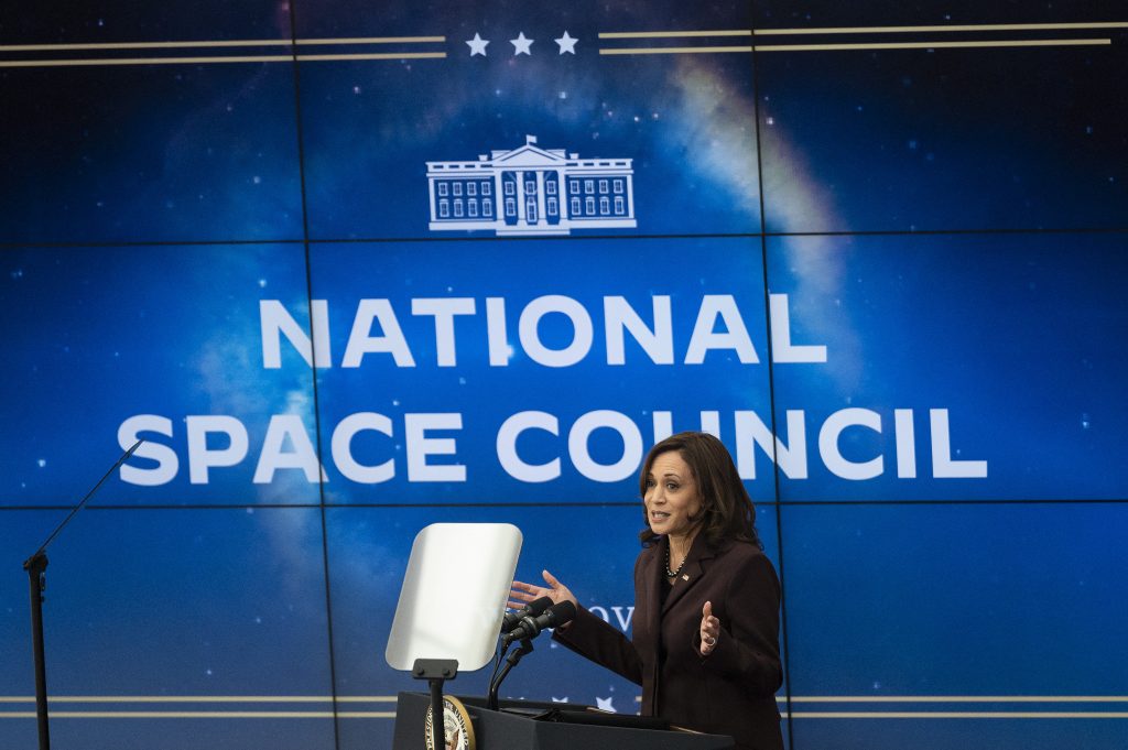 In announcing the US decision in April, Vice-President Kamala Harris, who chairs the National Space Council, said such tests were reckless and dangerous, and urged other nations to follow suit. (AFP)