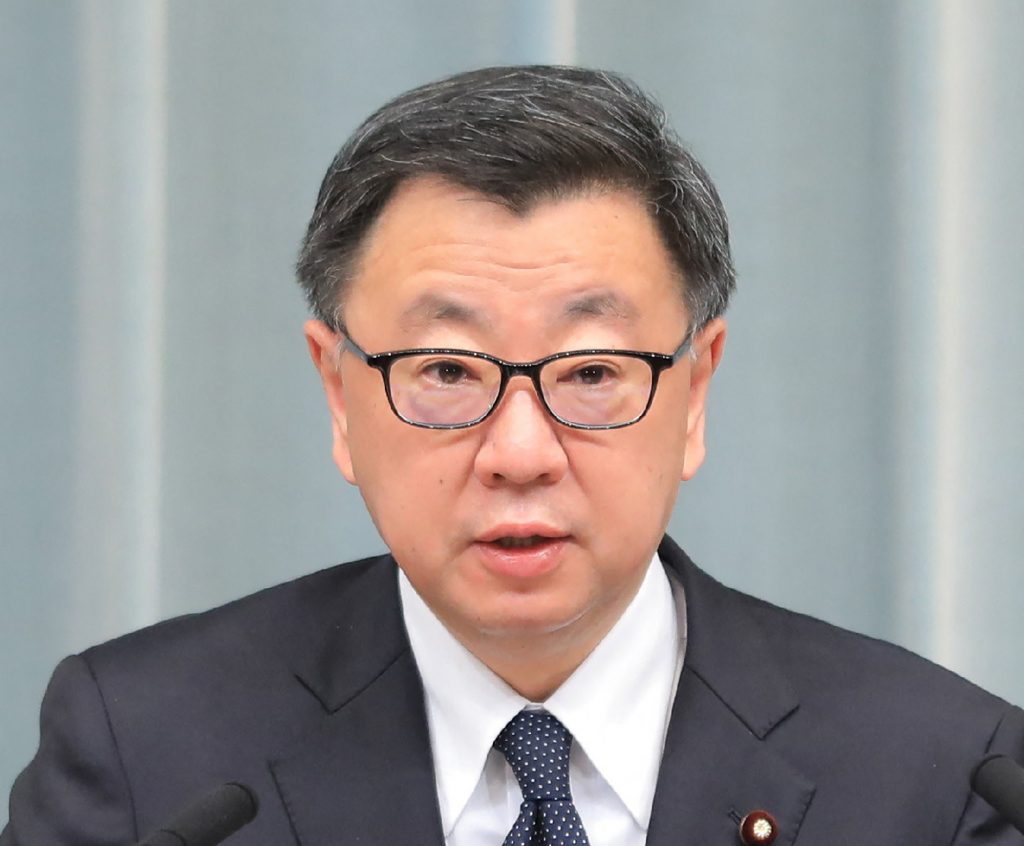 Chief Cabinet Secretary Hirokazu Matsuno. (AFP)