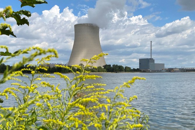 Clouds are seen over the cooling tower of the nuclear power plant in Germany, August 1, 2022. (REUTERS)