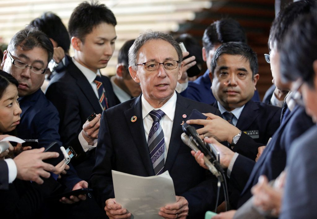 Okinawa Governor Denny Tamaki. (File/Reuters)