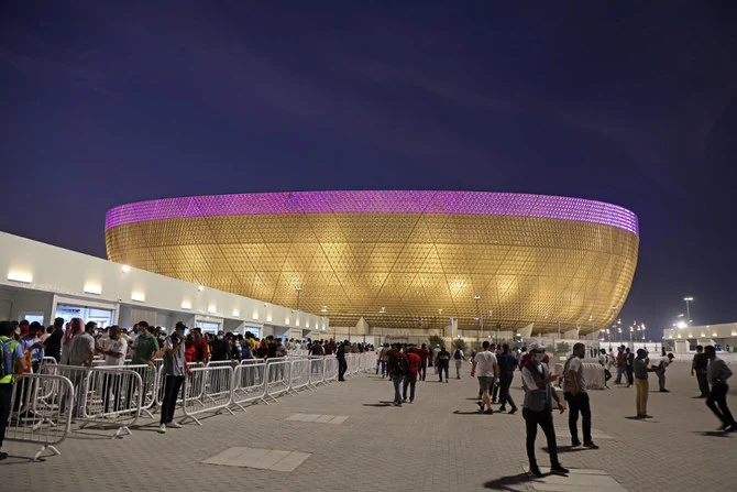 A general view shows the Lusail Stadium, the 80,000-capacity venue that will host this year's World Cup final. (AFP)