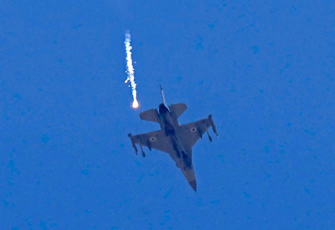 Israeli Air Force F-15 fighters are stepping up strikes on targets in Syria. (AFP)